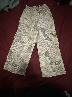 art class Beige & Gray Camouflage Print Kids Casual Pants